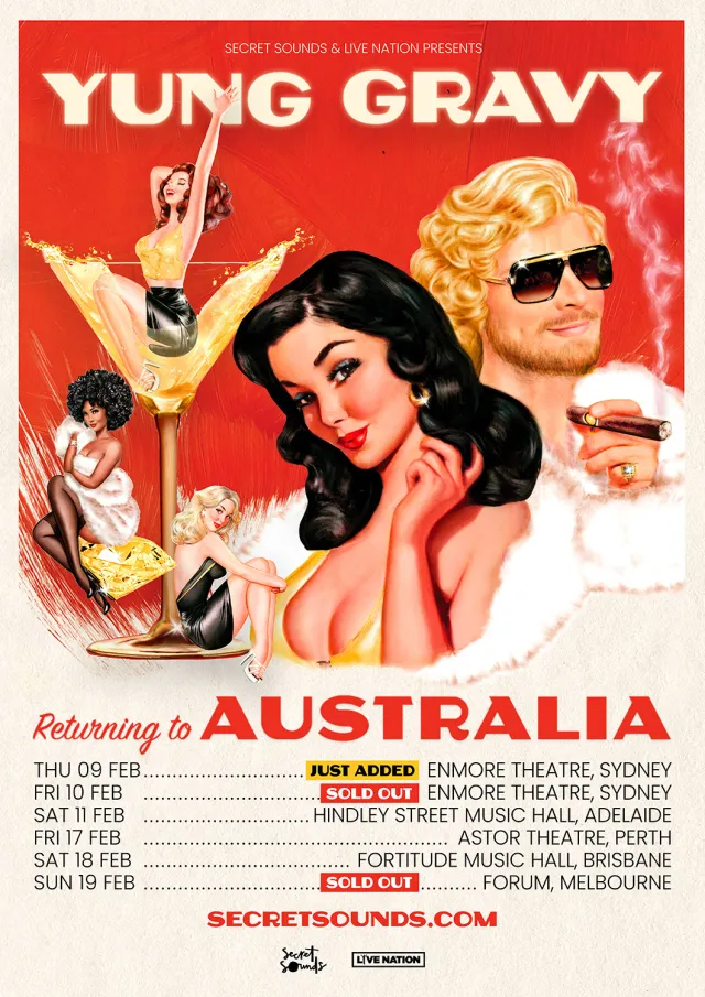 Yung Gravy 2026 tour poster